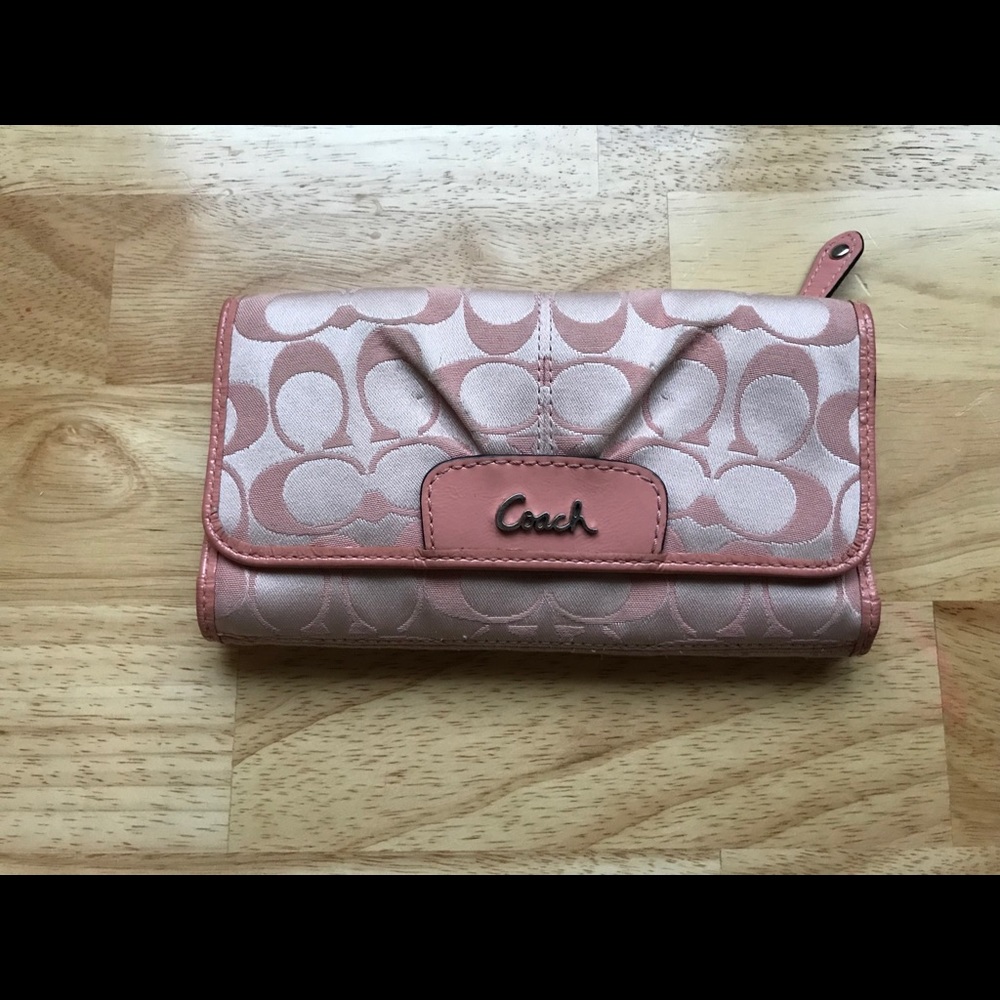Authentic Coach tri-fold wallet